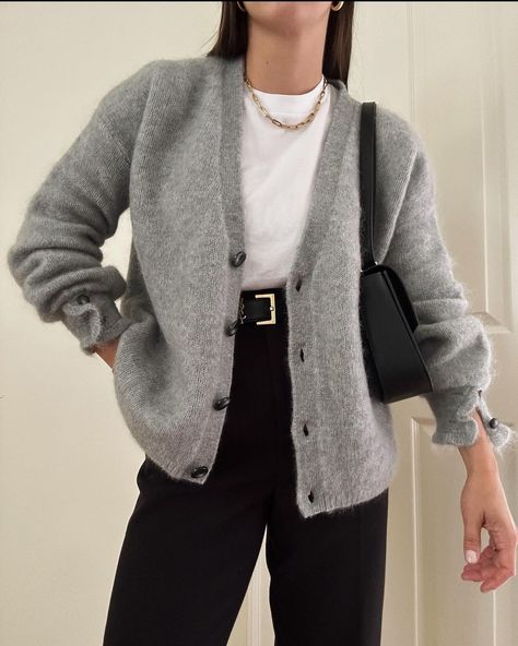 Gray Cardigan Outfit Fall, Outfits With Grey Cardigan, Cardigan Fall Outfit, Khakis Outfit, Be Here Now, Teaching Assistant, Stylish Work Outfits, Cardigan Outfits, Casual Work Outfits