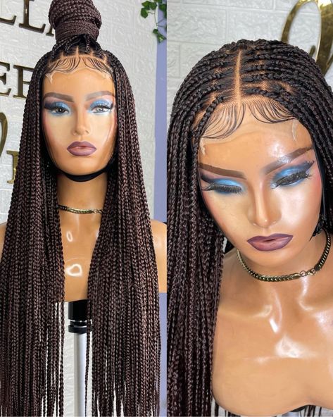 Latest Braided Wigs Styles, Latest Braid Styles, Locs Wigs, Braided Braids, Wig Business, Hair Braid Designs, Braids Faux Locs, Natural Hair Remedies, Braid Wigs