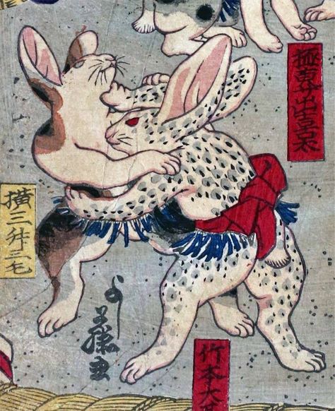 Traditional Japanese Tattoo Designs, Moth Tattoo Design, Rabbit Pictures, Japan Painting, Rabbit Tattoos, Japanese Drawings, Traditional Japanese Tattoos, Sculptures Céramiques, Japanese Illustration