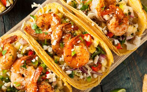 Grilled Voodoo Cajun Shrimp Tacos Voodoo Shrimp, Tacos Gobernador, Cilantro Lime Shrimp Tacos, Testosterone Boosting Supplements, Grilled Shrimp Tacos, Jicama Slaw, Chipotle Shrimp, Publix Recipes, Spicy Shrimp Tacos