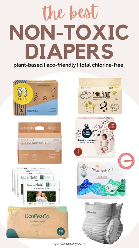 Non Toxic Nursery, Diapers Needed For First Year, Baby Diapers Design, Non Toxic Baby Products, Nontoxic Baby Registry, Nontoxic Baby Products, Natural Baby Products, Newborn Stage, Baby Care Tips