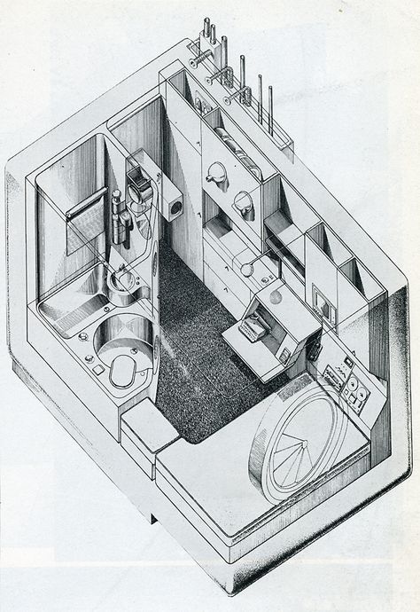 Hotel Drawing, Kisho Kurokawa, Small House Architecture, Stairs And Doors, Capsule Hotel, Walter Gropius, Modular Building, Building Structure, Architectural Drawings