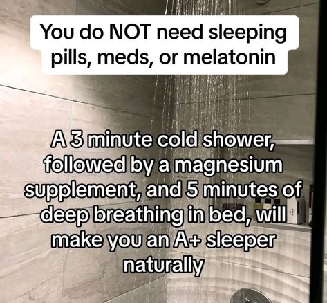 Insomnia Relief, Selfcare Tips, Feminine Health, Natural Sleep Remedies, Healing Remedies, Sleep Remedies, Cold Shower, Home Health Remedies, Self Confidence Tips