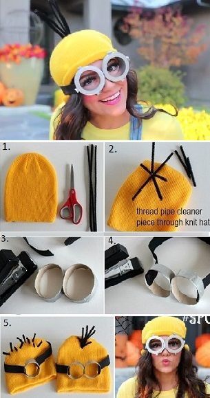 Minion Kostüm selber gemacht - die trendige und günstige Variante Costume Minion, Cool Craft Ideas, Diy Minion Costume, Minion Craft, Minion Costume, Diy Minions, Terrifying Halloween, Minion Halloween, Minion Costumes