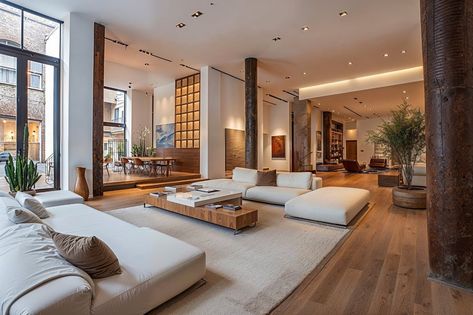 Loft Decorating Ideas, Loft Decorating, Good Living Room Colors, Interior Design Styles Quiz, Loft Decor, Flooring Trends, Urban Loft, Luxury Contemporary, Neutral Living Room