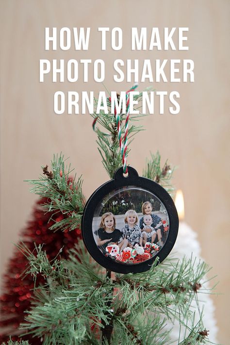 Shaker Ornaments, Diy Photo Ornaments, Canon Selphy, How To Make Photo, Photo Crafts, Amazon Christmas, Stages Of Life, Diy Bouquets, Diy Bride