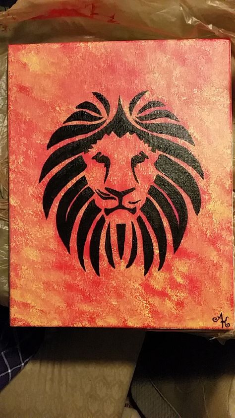 Lion Easy Painting, Lion Painting Acrylic Canvases, Lion Painting Easy, Leo Painting, Lion Painting Acrylic, Painting 2023, Lion Canvas Painting, Acrylic Canvas Painting, Crafty Mom