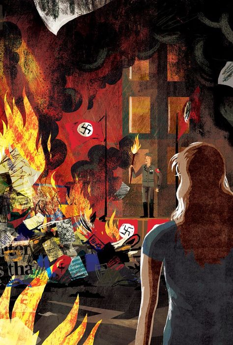 The Book Thief Art, The Book Thief Fanart, Book Owl, Static Image, Freedom Writers, Book Burning, English Project, Book Thief, Markus Zusak