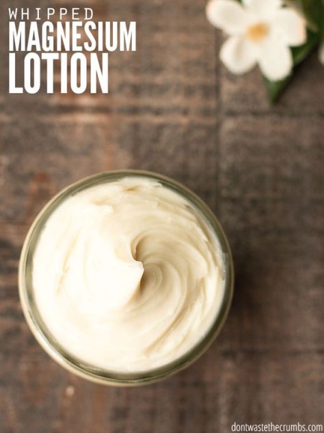 Make Your Own Magnesium Lotion – Bath and Body Magnesium Cream, Whipped Lotion, Magnesium Lotion, Lotion Recipe, Diy Lotion, Magnesium Oil, Homemade Lotion, Natural Healing Remedies, Diy Remedies