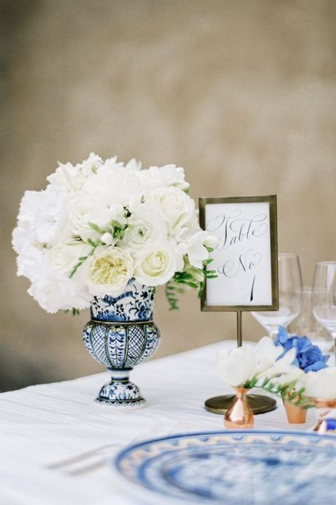 Pretty Blue & White Porcelain Wedding Inspiration French Blue Wedding, Portuguese Wedding, Porcelain Wedding, Making A Wedding Dress, Pink Wedding Rings, Mediterranean Wedding, Spanish Wedding, Portugal Wedding, Pink Wedding Dresses