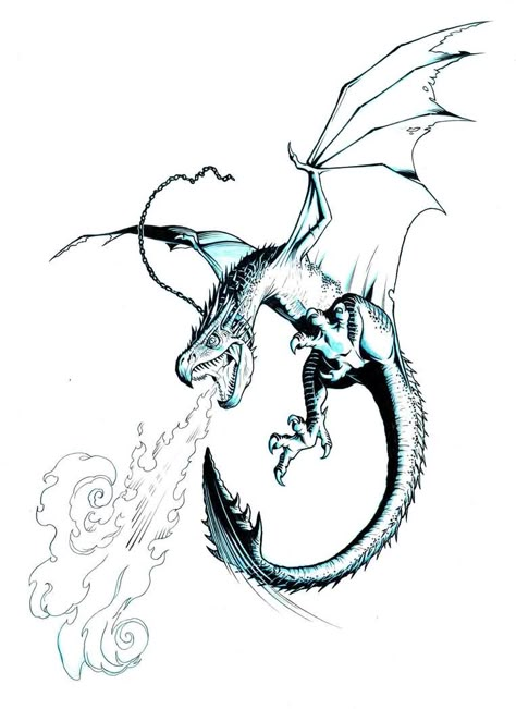 Hungarian Horntail, Harry Potter Creatures, Dragon Medieval, Harry Potter Dragon, Harry Potter Coloring Pages, Small Dragon Tattoos, Fire Drawing, Muster Tattoos, Harry Potter Tattoos