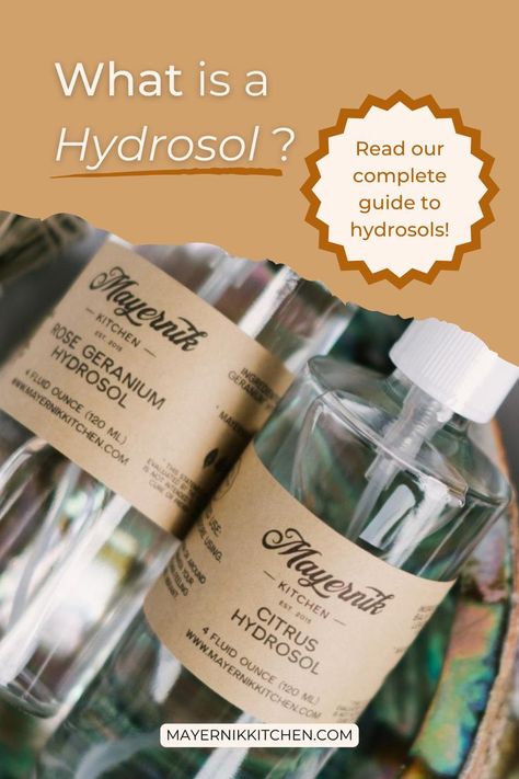 If you're wondering what a hydrosol is, then be sure to check out our complete guide to hydrosols! We share the many hydrosol uses and hydrosol benefits. You can learn to DIY hydrosols and use hydrosol recipes to create your own floral water. Our hydrosols are the product of fresh plant material, intended for skin, and contain about 2% essential oil. Hydrosols work as a facial toner, air freshener, in aromatherapy, skin regime, & perfume recipes. Shop our hydrosols in our herbal apothecary now! Hydrosol Uses, Diy Hydrosol, Hydrosol Recipes, Herbalist Remedies, Natural Cough Remedy, Natural Vapor Rub, Natural Fertility Boosters, Apothecary Recipes, Remedies For Sinus Infection