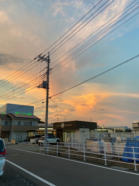 Saw this beautiful sunset in japan. The colors in the sky are really pretty and cute Beautiful sunset Sky pictures sunset japan pink sky blue sky aesthetic #sky #sunset #summer #japan #skypictures #cute #aesthetic Japanese Summer Aesthetic, Sky Pictures Sunset, Sunset In Japan, Blue Sky Aesthetic, Japanese Sunset, Summer Japan, Calm Life, Nostalgic Aesthetic, 4k Wallpaper Iphone