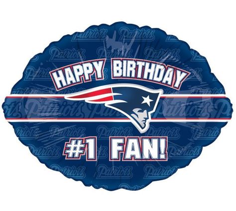 Happy Birthday New, Football Balloons, Nfl Patriots, New England Patriots Football, Football Birthday Party, Nfl Memes, Patriots Football, Football Birthday, Happy Bday