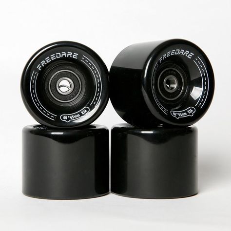 FREEDARE Skateboard Wheels 60mm 83a with Bearings and Spacers Cruiser Wheels (Pack of 4) Longboard Cruising, Drop Through Longboard, Street Skating, Best Skateboard, Skateboard Companies, Smooth Concrete, Skateboard Parts, Skateboard Bearings, Skate Wheels