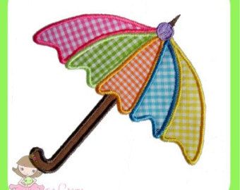 Umbrella Applique  design Appliqué Ideas, Digitized Embroidery Designs, Car Organizer, Baby Hats Knitting, Embroidery Shop, Fabric Embroidery, Machine Embroidery Applique, Gold Jewellery Design Necklaces, Vinyl Transfer