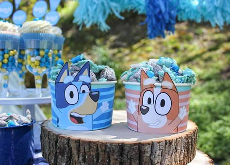 This Bluey ABC Kids Birthday Party is so much fun! I hope you can use these simple DIY ideas, party games, recipe, and free printables to create a playful and memorable Bluey Backyard Birthday Party for your family! Diy Bluey Birthday, Bluey Birthday Decorations, Diy Bluey, Bluey Birthday Party, Bingo Party, Backyard Birthday Parties, Bluey Birthday, Backyard Birthday, Fun Birthday Party