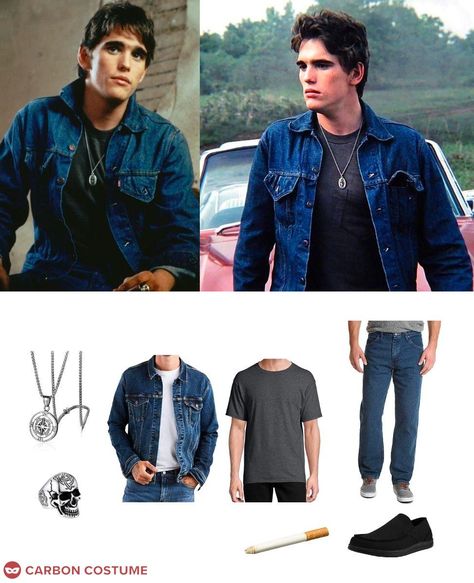 Outsiders Dallas Winston, The Outsiders Halloween Costumes, The Outsiders Costume, Outsiders Costume, Greaser Costume, The Greasers, Dally Winston, Johnny Cade, Dallas Winston