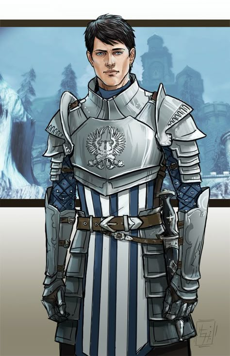 Grey Warden Art, Dragon Age Warden, Carver Hawke, Hawke Dragon Age, Dragon Age Rpg, Dragon Age Characters, Grey Warden, Dragon Age 3, Dragon Age Games