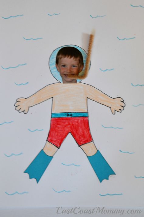 Scuba Diver Craft, Adorable Crafts, Sea Ideas, Diver Art, June Crafts, Under The Sea Crafts, Prek Ideas, Crafts For Preschoolers, Preschool Letter