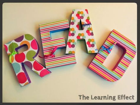 READ Letters for Classroom Library | The Learning Effect Read Letters For Classroom, Letters Tutorial, Classroom Library Organization, Read Letters, Elementary Library, Upper Elementary Resources, Math And Science, Library Displays, Class Decoration