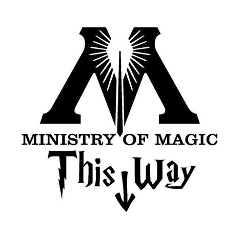 Ministry Of Magic Logo Harry Potter Motto Party, Harry Potter Weihnachten, Harry Potter Cat, Baby Harry Potter, Harry Potter Bathroom, Harry Potter Decal, Hery Potter, Classe Harry Potter, Imprimibles Harry Potter