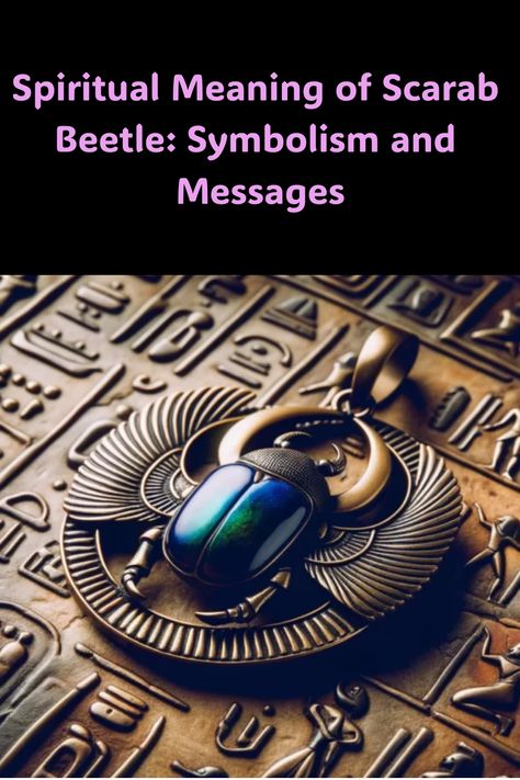 Spiritual Meaning of Scarab Beetle: Symbolism and Messages Beetle Symbolism, Insect Symbolism, Egyptian Beetle, Scarab Beetle, Spiritual Messages, Big Balls, Spiritual Meaning, Circle Of Life, Ancient Egypt