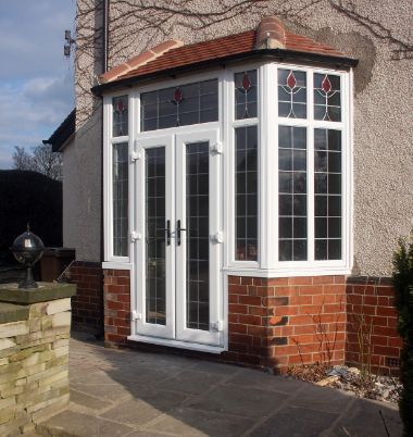 uPVC French Doors - Crystal Clear Bristol Apartment Front Doors, White French Doors, Upvc French Doors, Exterior Door Designs, Window Manufacturers, Exterior Front Doors, Door Manufacturer, House Window, Entrance Porch