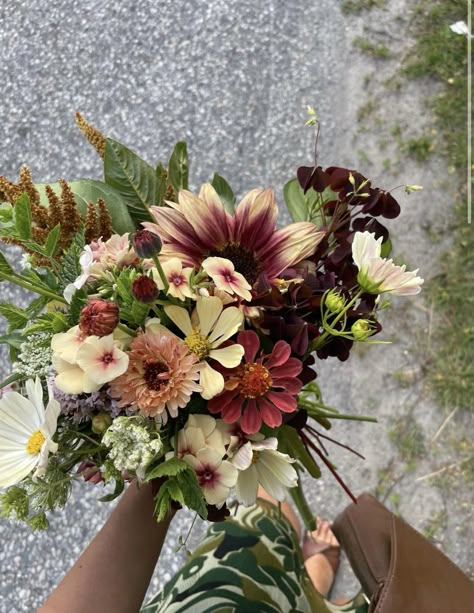 Dark Fall Bouquet, Fall Dahlia Arrangements, Classic Flower Bouquet, Late Summer Bouquet, Floret Bouquet, February Flower Arrangements, October Bouquet, Autumn Flower Arrangements, Cut Flower Bouquet