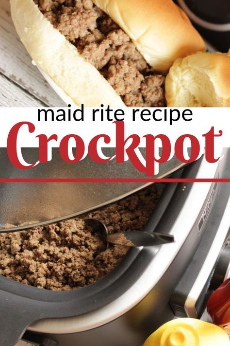 Do you want a loose meat sandwich recipe for simple weeknight meals with the family? I'm proud of this Maid Rite Recipe crockpot (coming from an Iowan) because not only is this super easy and inexpensive but it's also the best maid rite recipe you'll ever taste!	#maidritesandwich  #maidrite #loosemeatsandwich Iowa Maid Rites, Maidrites Recipe, Maid Rite Recipe, Loose Meat Sandwich Recipe, Maid Rites, Loose Meat Sandwich, Maid Rite Sandwiches, Simple Weeknight Meals, Meat Sandwiches