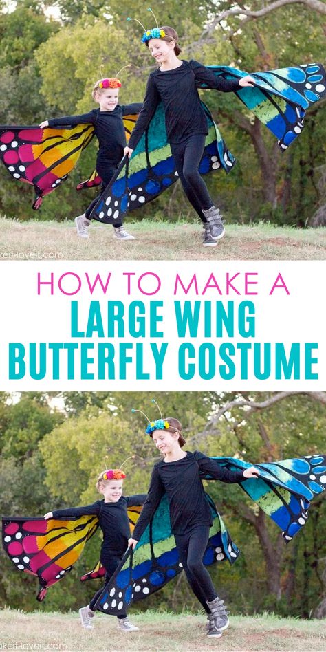 Butterfly Wings Diy, Butterfly Costume Kids, Diy Butterfly Costume, Girls Butterfly Costume, Butterfly Halloween Costume, Butterfly Wings Costume, Halloween Costumes Kids Boys, Wing Butterfly, Diy Wings