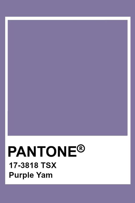 Pantone Purple Yam Purple Pantone Palette, Purple Pallet, Pantone Purple, Blueish Purple Color, Purple Pantone, Pantone Color Chart, Pantone Palette, Purple Yam, Pantone Colour Palettes