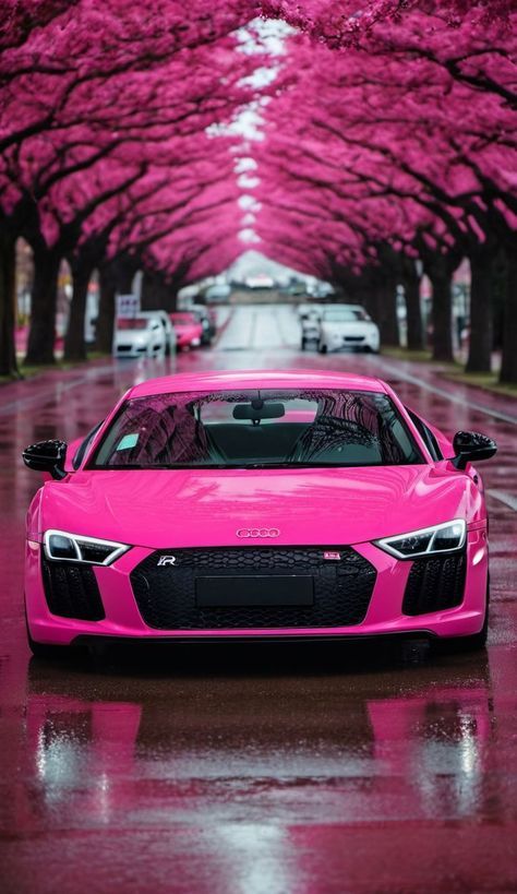 Pink Audi R8, Bmw Rose, Holiday Nails Winter, Car Prints, Super Fast Cars, Audi R8 V10, Car Backgrounds, Pink Stuff, Cool Car Pictures