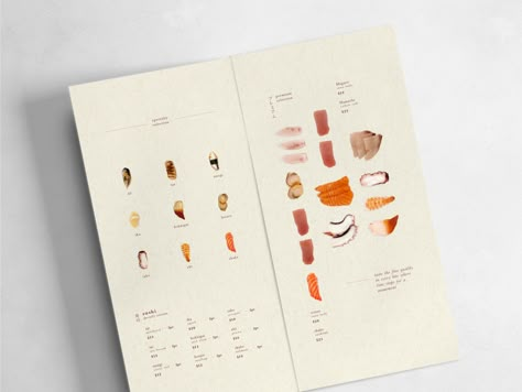 Omakase Menu Design, Omakase Design, Omakase Restaurant Design, Fine Dining Branding, Omakase Restaurant, Fine Dining Menu, Menu Design Layout, Menu Design Inspiration, Sushi Menu