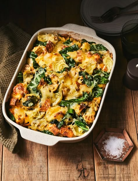 Collard Green Casserole, Collard Green Recipes, Kale And Rice, Mushroom Strata, Rice Gratin, List Of Soups, Collard Greens Recipe, Collard Green, Creamy Cheese Sauce