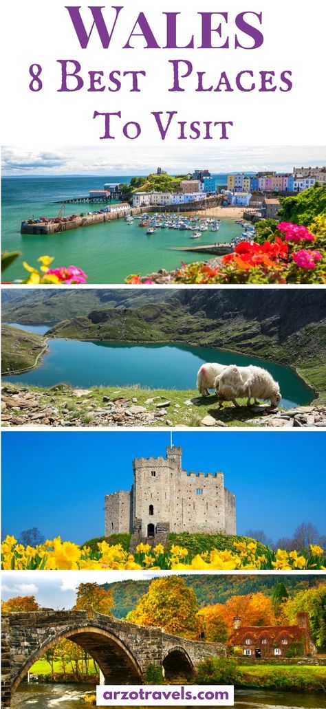 Find out about the best places to visit in Wales. These places need to be on your Wales itinerary as they are stunning and the top places to go in Wales. Best Places To Visit In Wales, Wales Travel Places To Visit, Visiting Wales, Wales Itinerary, Wales Vacation, Things To Do In Wales, London Sites, Uk Adventure, Uk Vacation