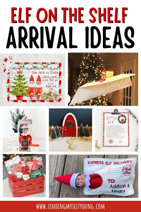 elf arrival ideas Elf On The Shelf Arriving Late Ideas, Simple Elf Return Ideas, Arrival Ideas For Elf On The Shelf, Twin Elf On The Shelf Ideas, Elf Special Delivery, Special Delivery Elf On The Shelf, Return Of Elf On The Shelf, Elf On A Shelf Return, Elf Announcement