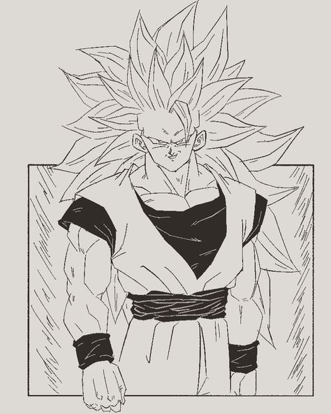 Goku Ssj3, Goku Manga, Interesting Drawings, Dragon Ball Super Artwork, Dbz Art, Funny Illustration, Dragon Ball Super Manga, Goku Black, Dragon Ball Artwork