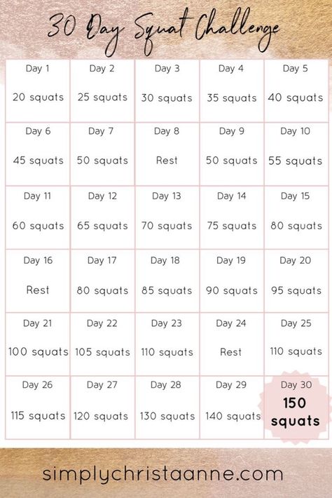 Target Glutes, Burpee Challenge, 30 Day Squat, 30 Day Squat Challenge, Power Workout, Squat Challenge, 30 Day Fitness, Push Up Challenge, Squat Workout