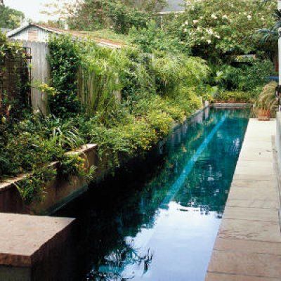 Urban Pool Retreat Lap Pool Designs, Kleiner Pool Design, Taman Air, Renovation Inspiration, Small Pool Design, Natural Swimming Pools, Small Pools, Dream Pools, Lap Pool