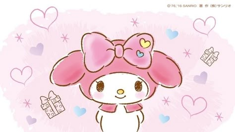 Kawaii Comic, Pink Wallpaper Desktop, Pink Wallpaper Laptop, Pink Wallpaper Ipad, Baby Aesthetic, My Melody Wallpaper, Hello Kitty Images, Melody Hello Kitty, Cute Laptop Wallpaper