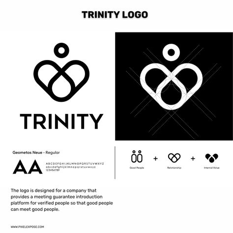 TRINITY! One of our recent client's logo with concept and detailing! . . . Get your Logo designed today. Dm us 🔥 Trinity Logo Design, Trinity Logo, Unity Logo, Delta Logo, Logo Ideas, Good People, Design Ideas, Logo Design, Graphic Design