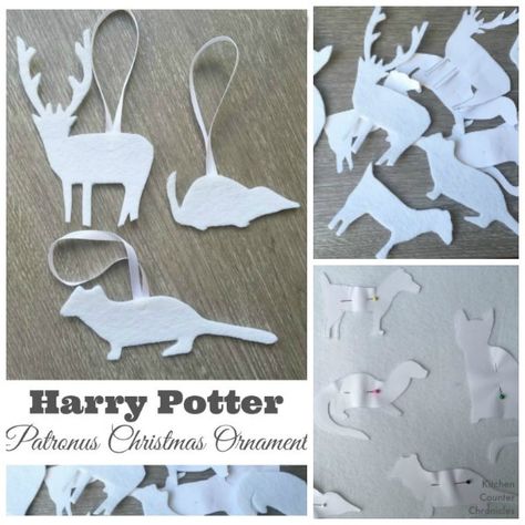 What's your patronus? Find out & make a simple patronus Christmas ornament - or an anytime of the year ornament. Perfect for Potterheads! Patronus Harry Potter, Harry Potter Art Projects, Funny Would You Rather, Classroom Christmas Party, Harry Potter Ornaments, Harry Potter Christmas Tree, Harry Potter Bday, Harry Potter Classroom, Rather Questions