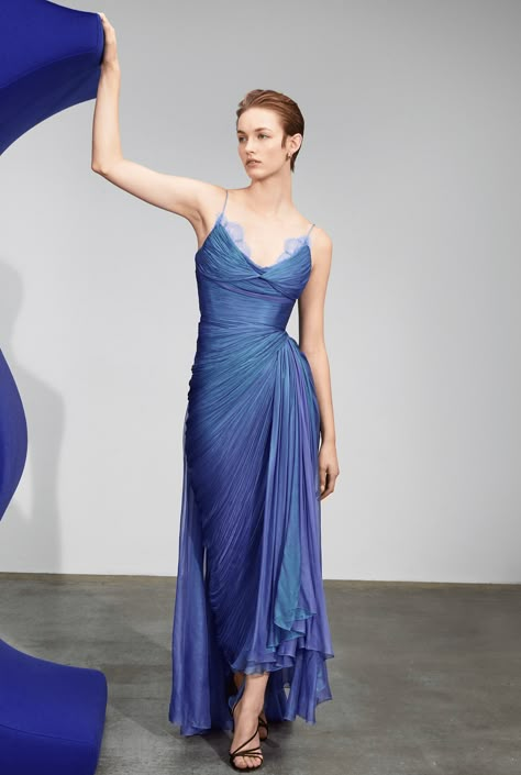 Designer Runway Dresses, 2024 Couture Gowns, Vintage Designer Gowns, Vintage Runway Fashion Haute Couture, Asymmetric Hem Dress, Sirencore Dress, Nyfw Dresses, Blue Dress Red Carpet, Runway Dresses Couture