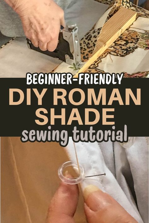 beginner-friendly DIY roman shade sewing tutorial Make Roman Blinds, Home Decor Sewing Projects, Make Roman Shades, Decor Sewing Projects, Home Decor Sewing, Diy Roman Shades, Curtains Diy, Sewing Guide, Sewing Room Storage