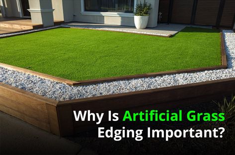 Find out why it's best to finish your artificial grass installation in San Jose with edging and discover the best materials for it. Artificial Turf Edging Ideas, Artificial Turf Landscaping, Grass Allergy, Grass Edging, Pet Turf, Grass Installation, Pet Grass, Turf Installation, Rubber Mulch