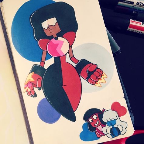 Steven Universe Tattoo Ideas Garnet, Steven Universe Garnet Fanart, Garnet Drawing, Steven Universe Painting, Garnet Tattoo, Garnet Fanart, Steven Universe Tattoo, Universe Tattoos, Steven Universe Garnet