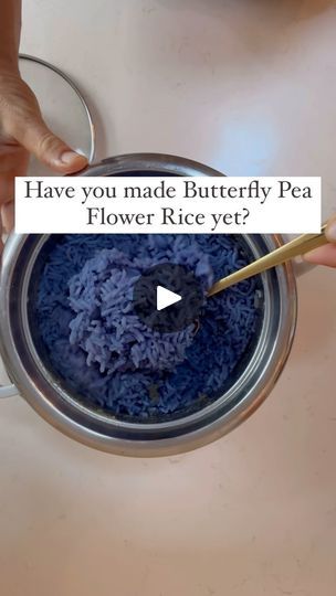 44K views · 2.7K reactions | Butterfly Pea Flower Rice🦋

Have you had blue rice at Thai food restaurants? Butterfly pea flowers give the rice its blue color.

Making this at home is easy and gives color and vibrancy to your meals.

Butterfly pea flower is loaded with anti oxidants and skin nourishing phytonutrients. 

This recipe can be made with either flowers or powder…I have found that the butterfly pea flower powder from @animamundiherbals gives the brightest color to my recipes. Comment ‘ blue ‘ and I will send you the link.

Recipe
🦋1 cup organic jasmine rice…and rice will work🍚
🦋Rinse your rice! Pour water over rice and mix by hand until the water becomes very cloudy. Discard the water.
🦋2 cups of mineralizing broth. I love @owlvenice premade broths. They ship!
🦋1 teaspoon @an Thai Food Restaurant, Butterfly Pea Flowers, Blue Rice, Herbal Health, Anti Oxidants, Butterfly Pea Flower, Butterfly Pea, Pea Flower, Color Making