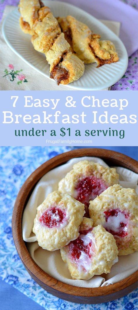 Keep your grocery budget in check with these 7 cheap breakfast ideas all well under $1 a serving. Most of these breakfast ideas can be made in 15 minutes from scratch. Which ones will your family love the best? We have number 6 each week. Breakfast Ideas Cheap, Cheap Breakfast Ideas, Breakfast On A Budget, Cheap Breakfast, Healthy Recipes Crockpot, Montana Trip, Breakfast Cooking, Breakfast Ideas Easy, Breakfast For A Crowd