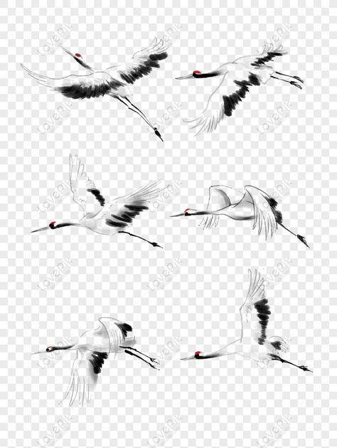 Chinese Style Ink Painting Chinese Painting Crane Flying Action Crane Flying, Heron Tattoo, Crane Fly, Chinese Art Painting, Japanese Art Prints, Chinese Brush Painting, Chinese Brush, Copy Print, Chinese Ink